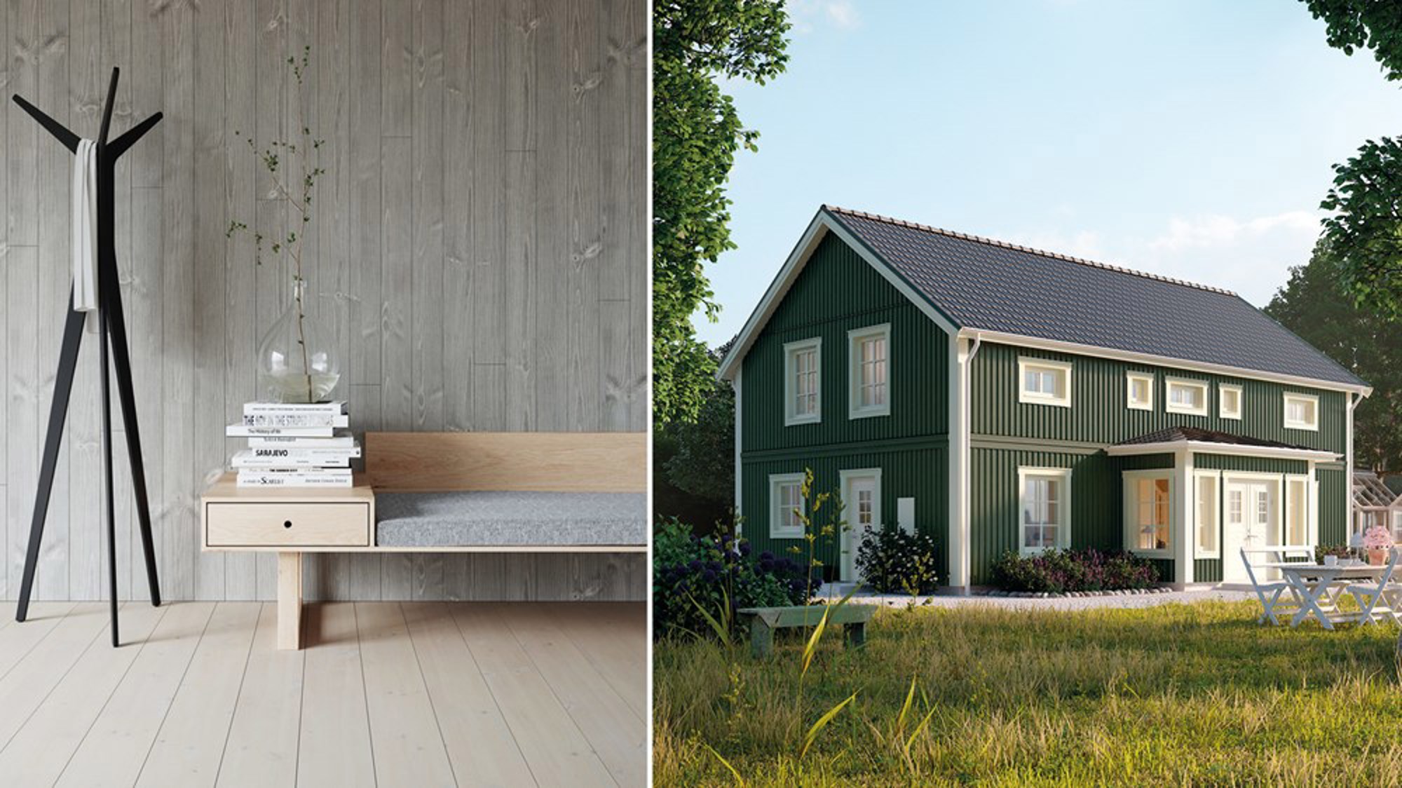 nomenu Bild på en inne- och utepanel 