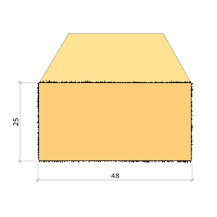 25X48 LÄKT GRAN G4-2 4,8M