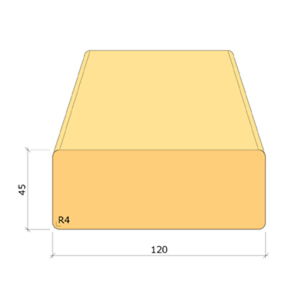 45X120 K-VIRKE C24 GRAN 3,6M