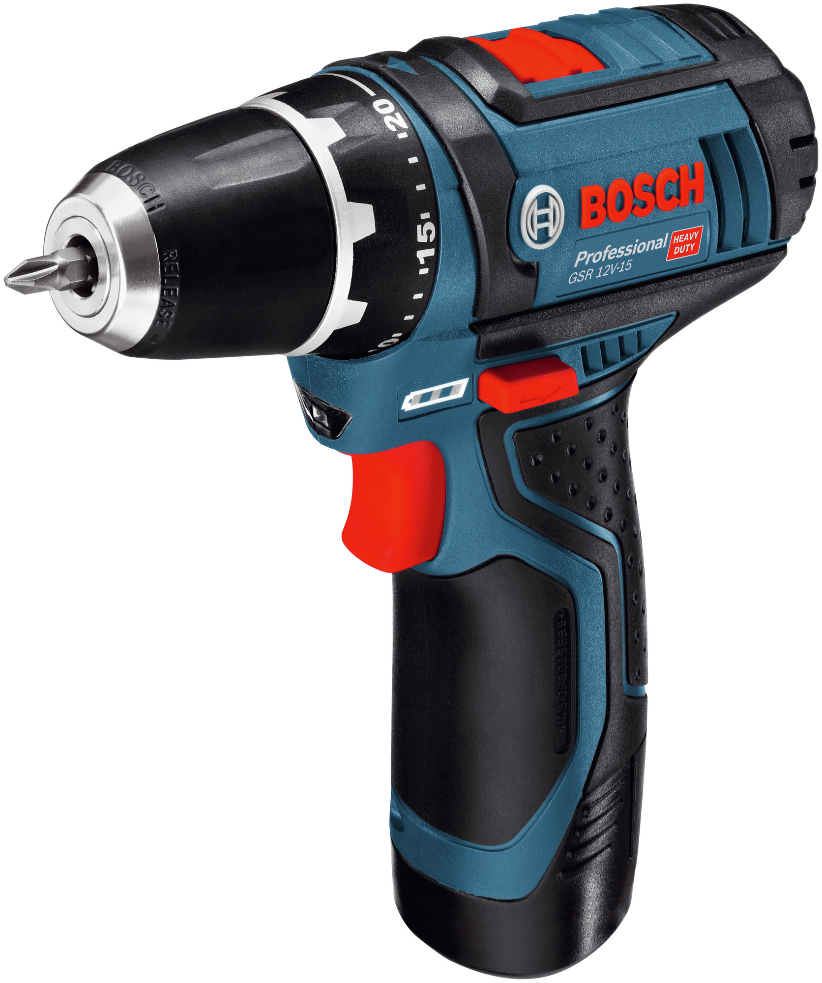 SKRUVDRAGARE GSR 12V-15 2X2AH KARTONG - Bosch