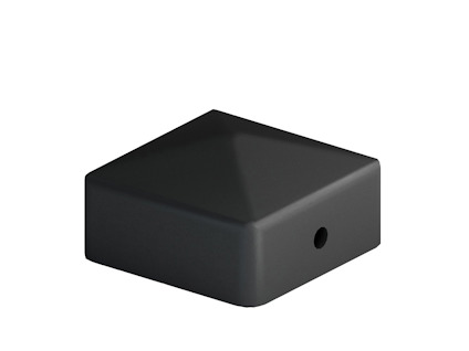 STOLPLOCK 46X46 SVART H=26,7MM