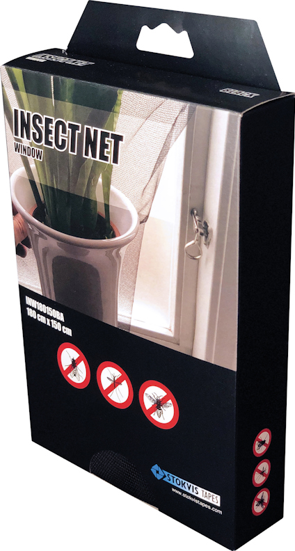 MYGGNÄT FÖNSTER, SVART 1800 MM X 1500 MM