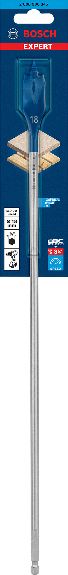 CENTRUMBORR SELFCUT 18X400MM - Bosch