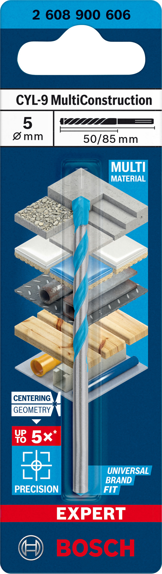 BORR CYL MULTICONSTRUCTION 5X85MM - Bosch