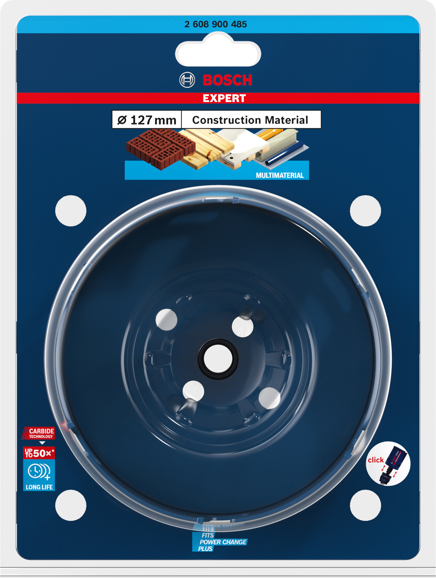 HÅLSÅG POWERCHANGE MULTI 127MM - Bosch