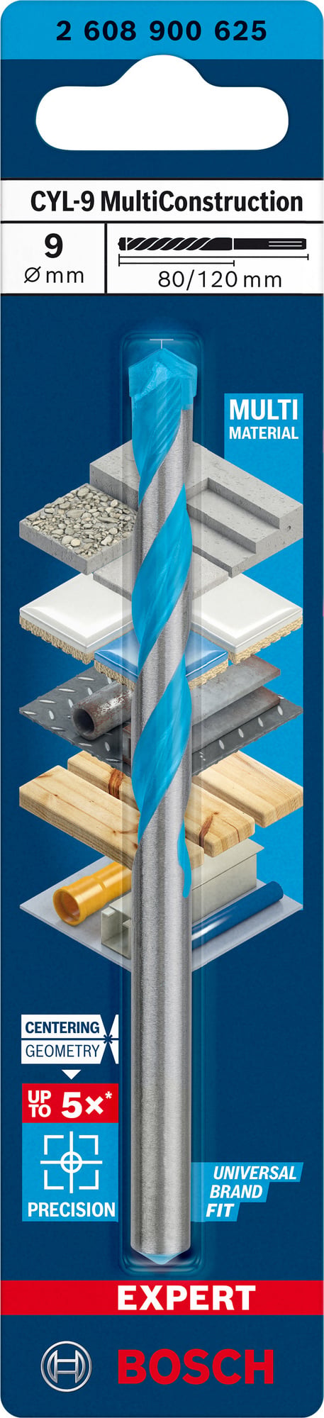 BORR CYL MULTICONSTRUCTION 9X120MM - Bosch
