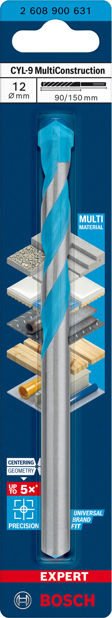 BORR CYL MULTICONSTRUCTION 12X150MM - Bosch