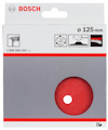 Förpackning med Bosch sliprondell, diameter 125 mm, max 4500/min, håldiameter 8 mm, röd.