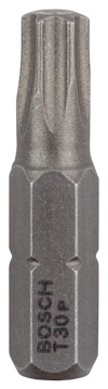 Bitshuvud i metall med texten "BOSCH T30P" ingraverad.