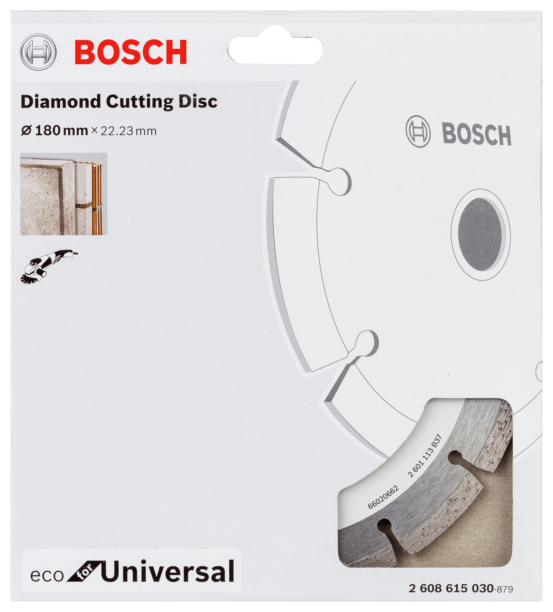 DIAMANTSKIVA 180X22,25MM ECO UNIVERSAL - Bosch