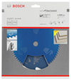 Blå Bosch cirkelsågklinga för fibercement, 160 mm, i förpackning med illustrationer och specifikationer.