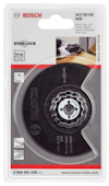 Förpackning med Bosch cirkelsågblad ACZ 85 EB för trä och metall, märkning "Starlock", "long life".