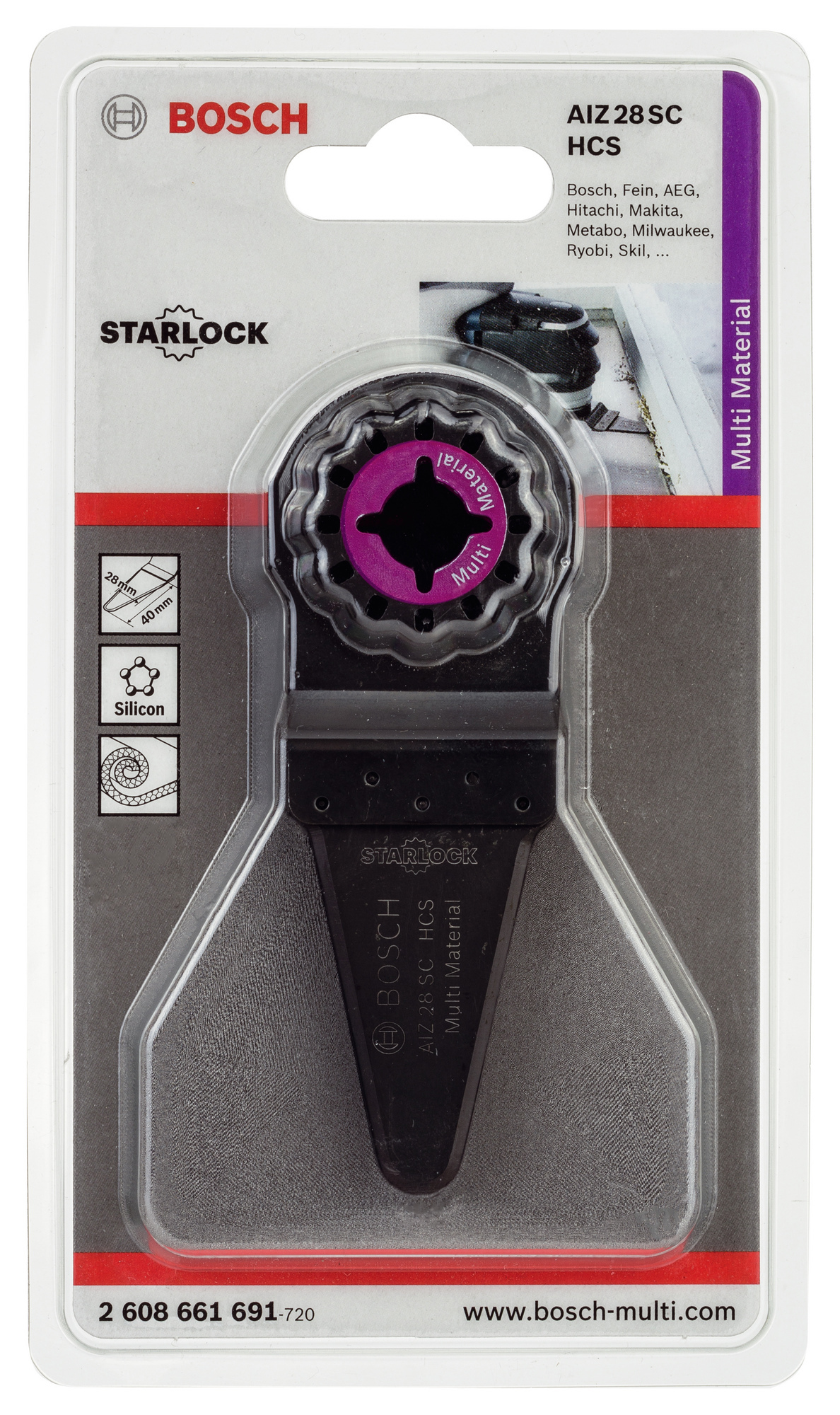 KNIV AIZ28SC L:40MM HCS 28MM  - Bosch