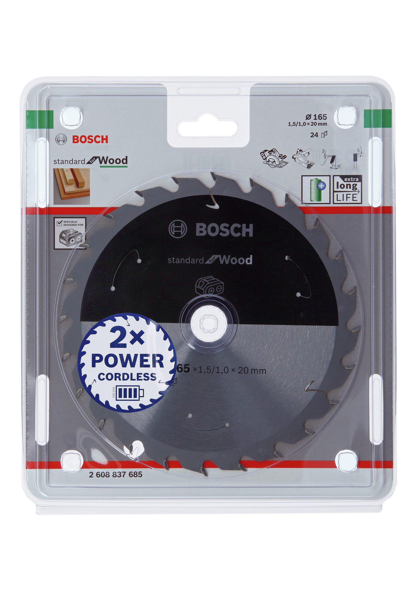 CIRKELSÅGKLINGA BOSCH STANDARD FOR WOOD FÖR SLADDLÖSA SÅGAR - Bosch