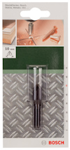 Förpackning med Bosch borrstål 10 mm, avbildningar av borrning och skruv.
