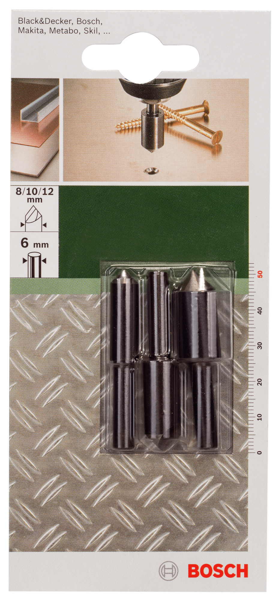 FÖRSÄNKARESET 8/10/12X50MM 90GRAD 3ST - Bosch