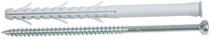 SKRUV M/PLUGG TX25 8X120