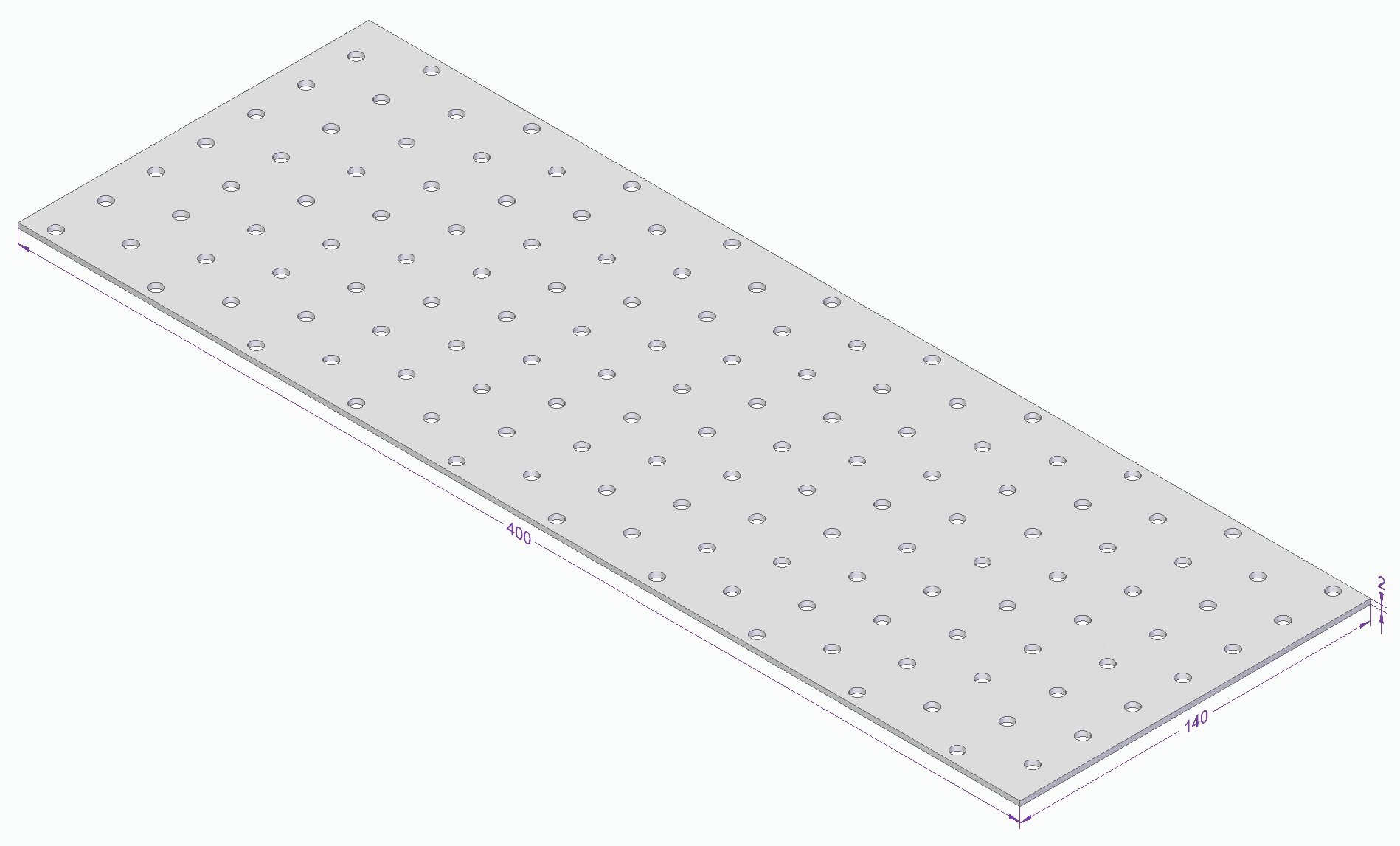 HÅLPLATTA ESSVE CE 400X140X2,0 - Essve