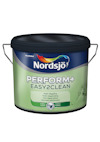 Grön färgburk från Nordsjö med texten "PERFORM+ EASY2CLEAN" och Nordsjös logotyp.