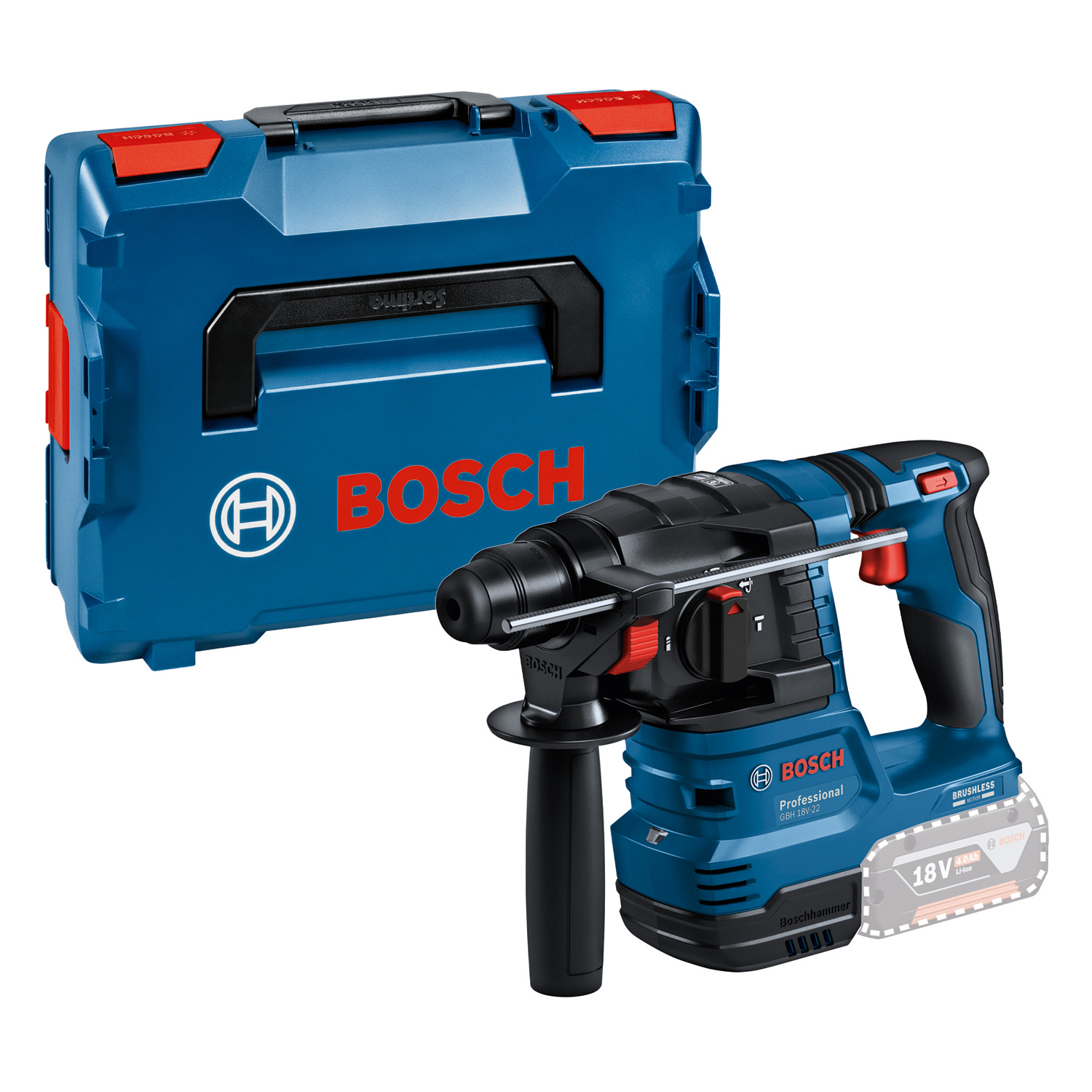 BORRHAMMARE GBH 18V-22 SOLO L-BOXX - Bosch