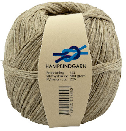 EMBALLAGEGARN POLY HAMPA 1,6MMX90M