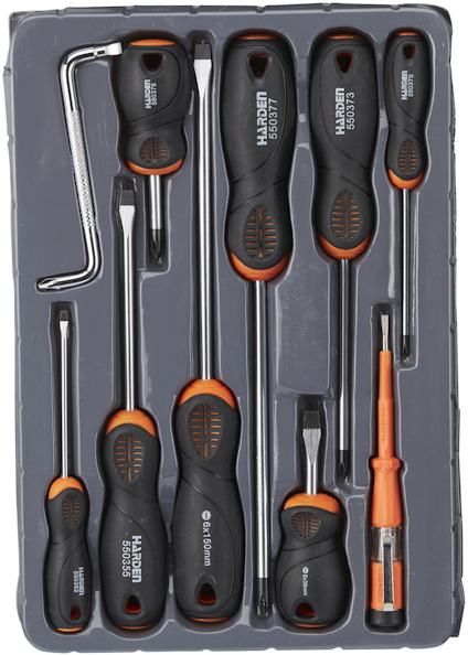 SKRUVMEJSELSATS HARDEN 10 ST