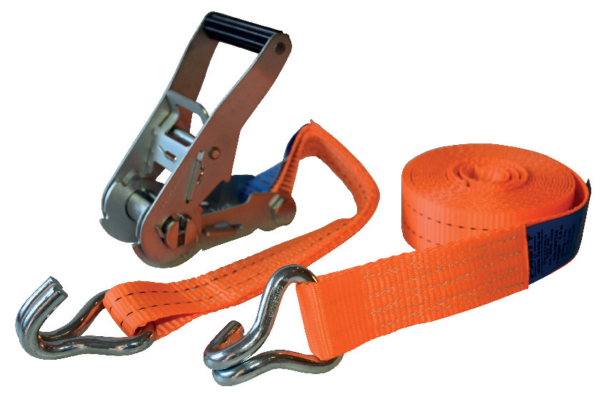 SPÄNNBAND TVÅDELAT MED KROKAR ORANGE - Fasty