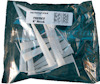 Genomskinlig plastförpackning med tolv vita patronmunstycken och etikett som visar texten "PATRONPIPAR 12 PACK".