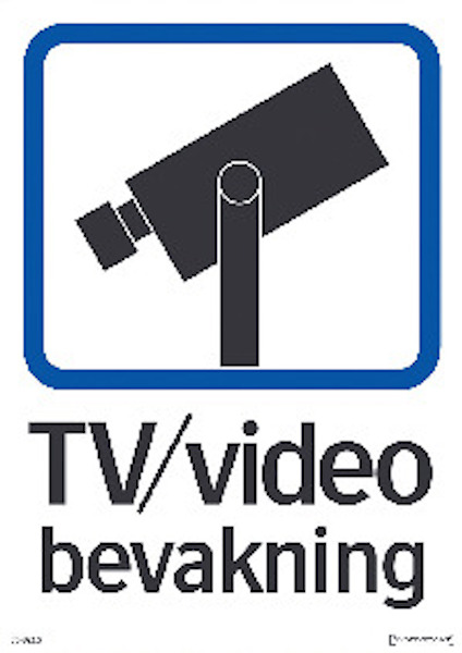 SKYLT TV-/VIDEOBEVAKNING 148X210 DEKAL