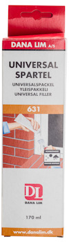 Förpackning med Dana Lim Universal Spackel 631, 170 ml.