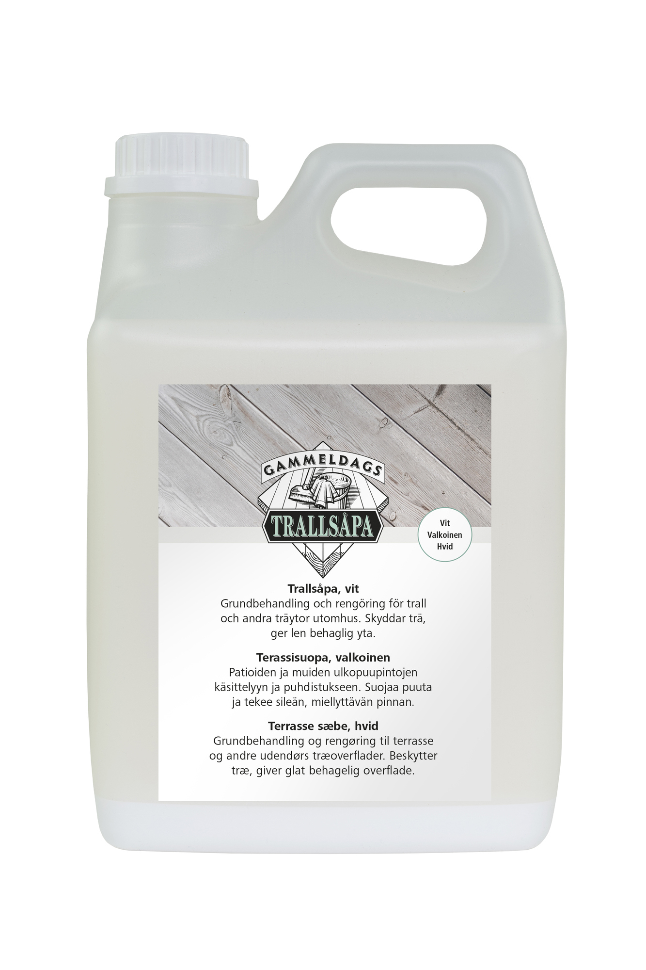 TRALLSÅPA GAMMELDAGS VIT 2,5 L - Gammeldags Trallsåpa