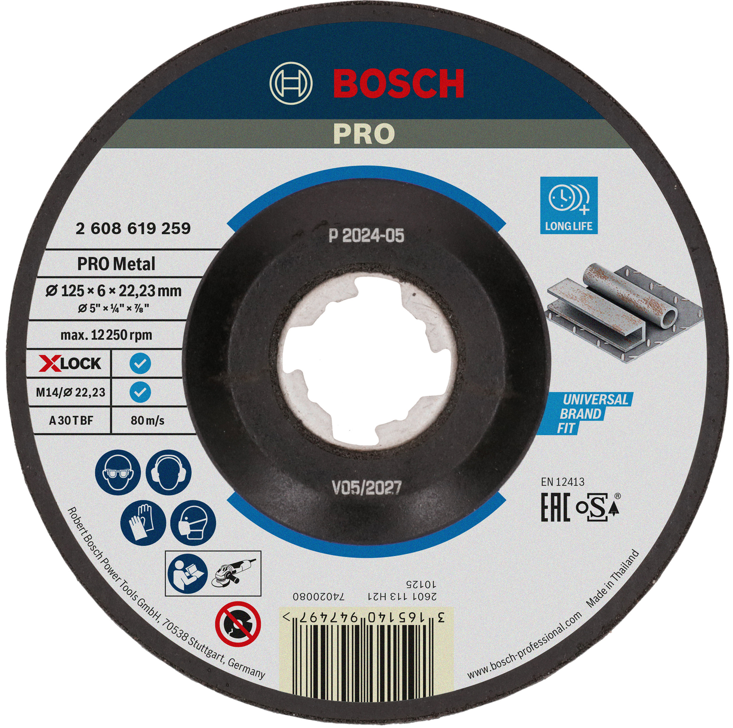 NAVRONDELL X-LOCK EFM 125X22,2X6MM - Bosch