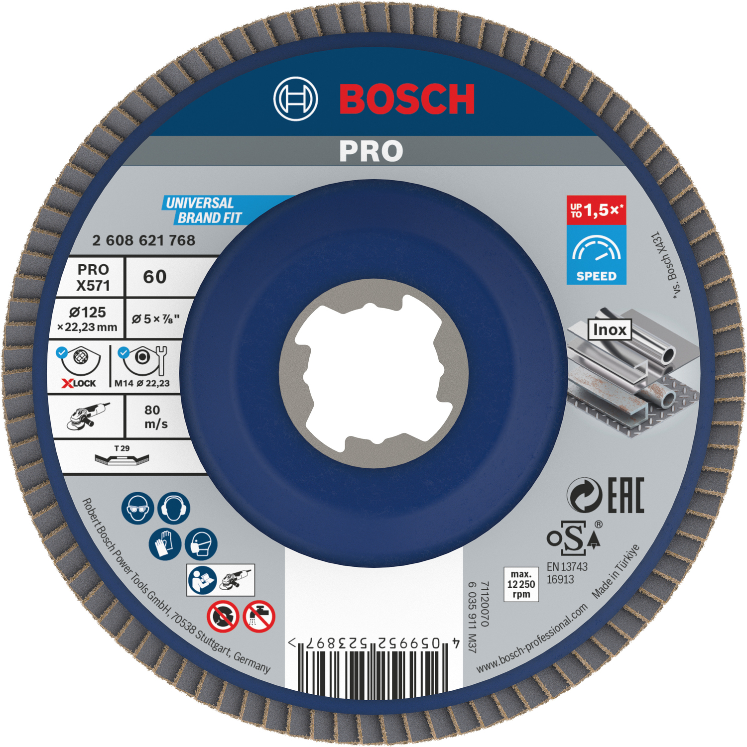 LAMELLSLIPSKIVA BOSCH X-LOCK X571 BEST FOR METAL - Bosch