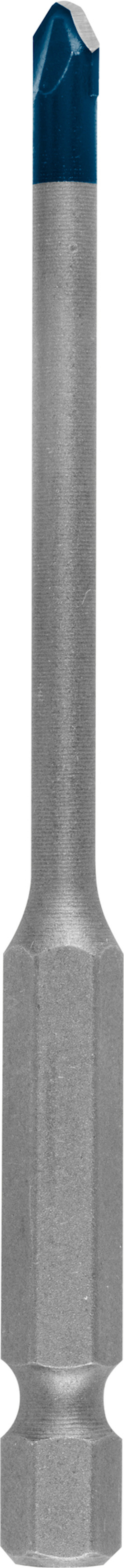 Borrbits med metalliskt skaft och blå spets för förbättrad hållbarhet.