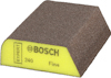 Slipblock i gult och brunt med texten "BOSCH Expert 240 Fine".