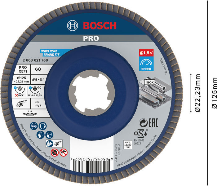LAMELLSLIPSKIVA BOSCH X-LOCK X571 BEST FOR METAL - Bosch