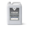Plastbehållare med grön vätska och texten "YTSKYDD" på etiketten. Märket Jape.