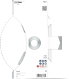 Förpackning till Bosch Expert slipverktyg med text och symboler för säkerhet och användning.