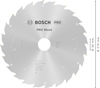 Cirkelsågblad från Bosch för trä, diameter 210 mm, håldiameter 30 mm, 24 tänder, text: "PRO Wood", "Made in China".