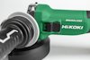 Grön Hikoki vinkelslip med svart handtag och text "BRUSHLESS" samt "HiKOKI".